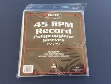 100 - BCW 45 RPM Record Poly