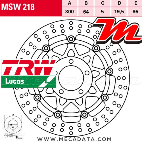 Front brake disc - disc, lucas