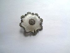 Camphor Glass Brooch Art Deco