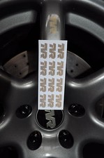 TVR logo GOLD WHEEL DECALS