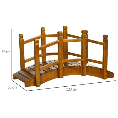 Wooden garden bridge arc - wooden,