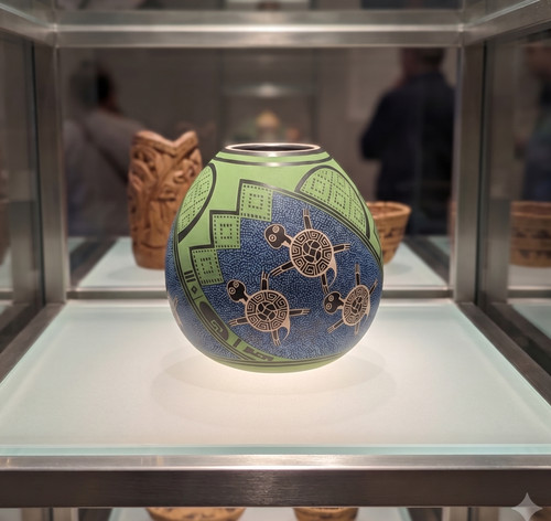 Mata ortiz handmade pottery - pottery, by