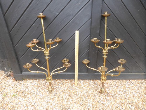 Antique lacquered brass church - antique,