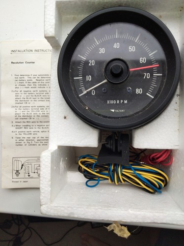 Yazaki nos 80mm rev counter - rev, &