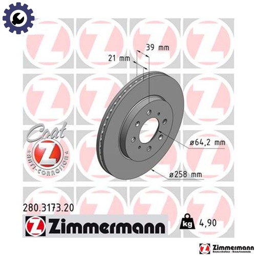 Brake disc 280 - 2x,