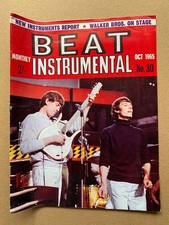 HOLLIES BEAT INSTRUMENTAL MAGAZINE OCTOBER 1965 WITH HOLLIES COVER with more ins