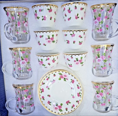 Turkish tea set floral - set,