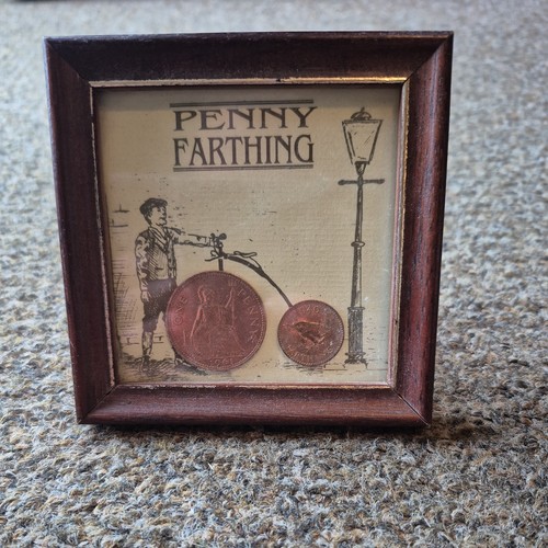 Penny farthing bike coins - penny,