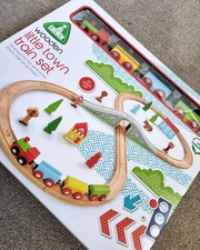 Wooden train set track - wooden,
