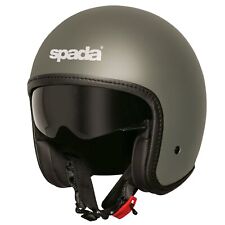 Spada Ace Open-Face Motorcycle Helmet Plain  Matt Grey