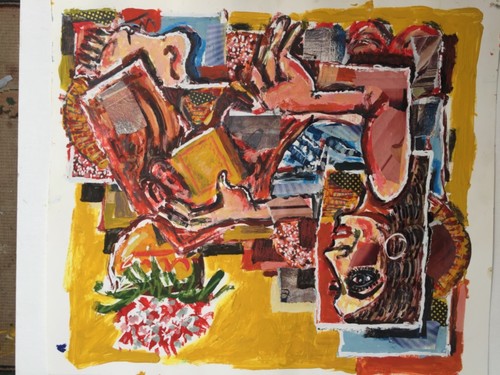 Original abstract painting - an,