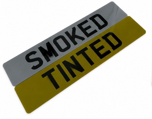 Smoked tinted pair - of, printed