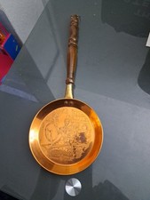 Antique Brass Bed Warmer 19th