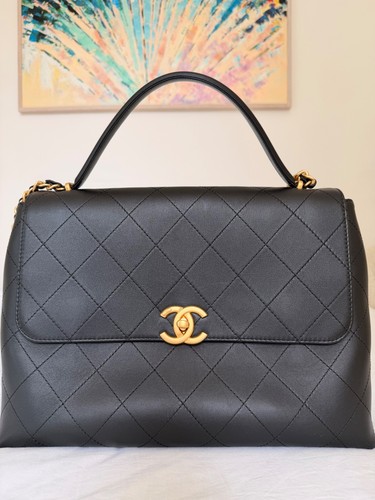 Chanel black quilted - chanel, lambskin