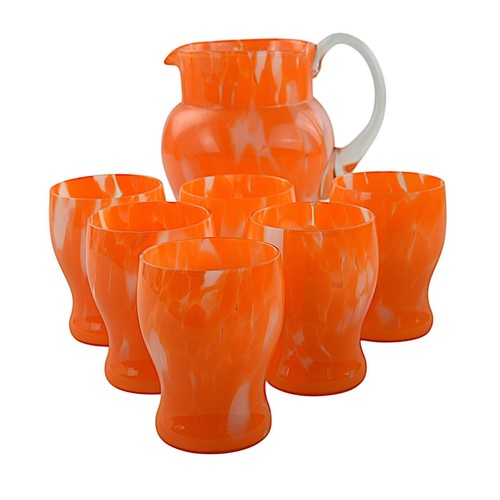 Vintage lemonade set mottled - lemonade, set,