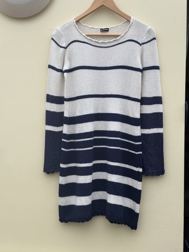 Cream navy white - cream, &