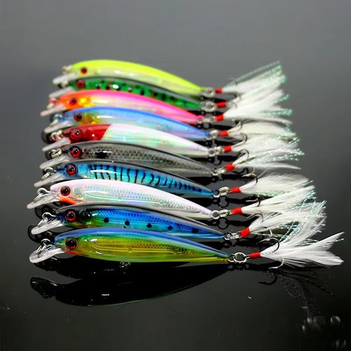 10pcs laser minnow - laser,
