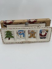 Tabletops Holiday Cheer 4 Section Relish Dish