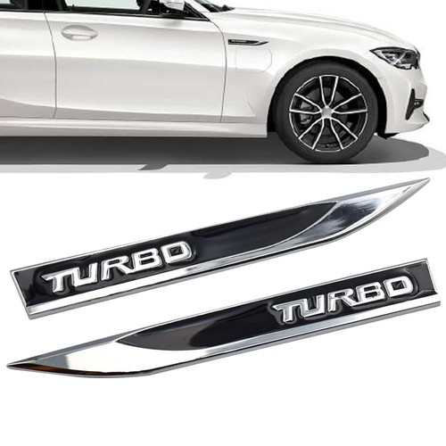 Turbo logo emblem - 3d, metal