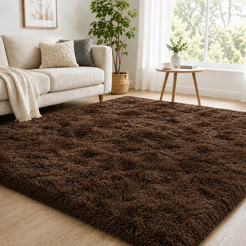 Fluffy rugs anti slip large - fluffy, anti-slip
