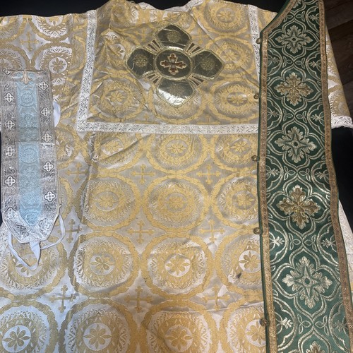 Gold roman chasuble and - gold,