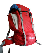 Vintage Rucksack Hi-Gear 60L Orange - Made in Korea - Retro Hiking Backpack