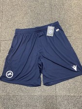 MILLWALL FC MENS MACRON AWAY SHORTS , VARIOUS SIZES ............ BNWT