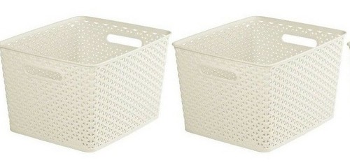 Curver nestable rattan - 2x,