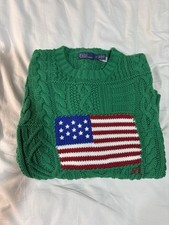 Green American Flag Jumper