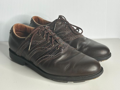 Adidas men brown golf shoes - golf,