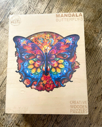 Wood bests mandala butterfly - wood,
