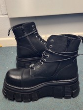 New Rock Ankle Boots Size 9 EU