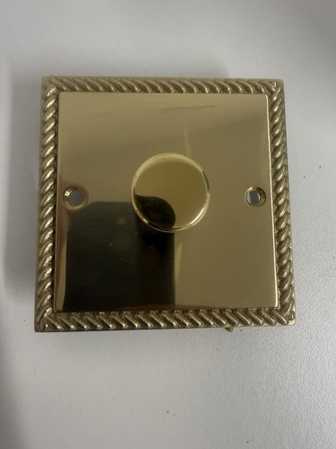 Georgian brass dimmer switch - georgian,