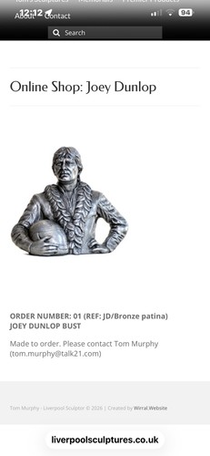 Sculpture joey dunlop by - of,