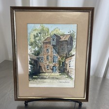 Original Watercolour Signed Paula Cable Local Artist Old Barn East Hanningfield