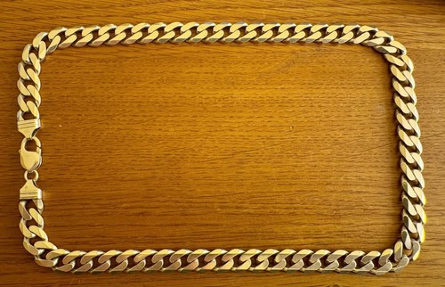 925 sterling heavy silver curb - heavy,
