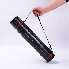 Flexible Plastic Telescopic Bluprint Document Painting  Paper Storage Tube Box