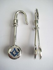 Masonic Napkin Hook in Hallmarked Sterling Silver in Gift Box
