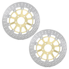 Pair Round Front Brake Discs For Suzuki GSXR 750 1988-1995 GSXR 1100 1989-1998
