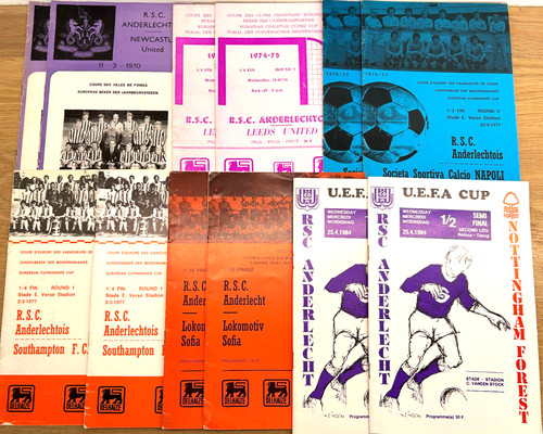 Football programmes belgium - -,