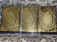 Gold Yu-Gi-Oh Custom PVC Diamond Shiny Foil Cards TCG