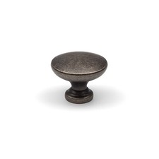 32mm Antique Pewter Cabinet Knob Silver Classic Round Kitchen Door Drawer Pull