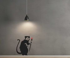 Banksy Painter Rat Stencil -