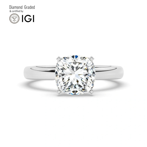 Cushion diamond engagement - cushion,