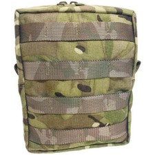 British Army MTP Large Zipped Molle Utility Pouch Vertical - British Made