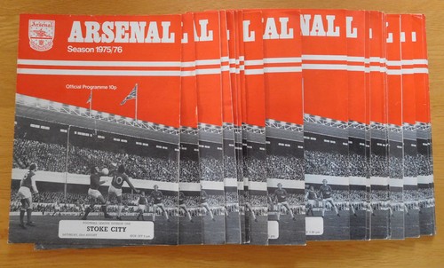 Arsenal home away programmes - arsenal, &