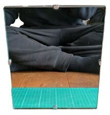 Vintage Rectangular Metal Chain Hanging Bathroom Shaving Glass Decor 28x23cm