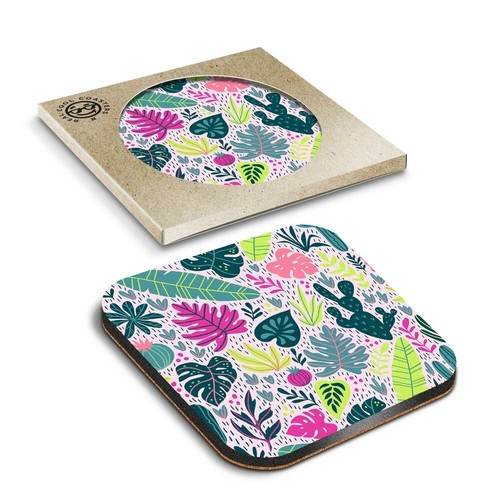 Boxed square coasters - x,