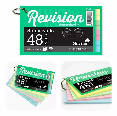 Study cards on keyring - x,