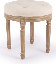 Beige Vintage 18-Inch Round